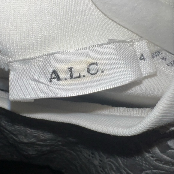 Elegant A.L.C. Cream Lace Blouse - Picture 3 of 4